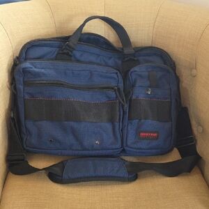 Blue and Black Briefing Men's Bag